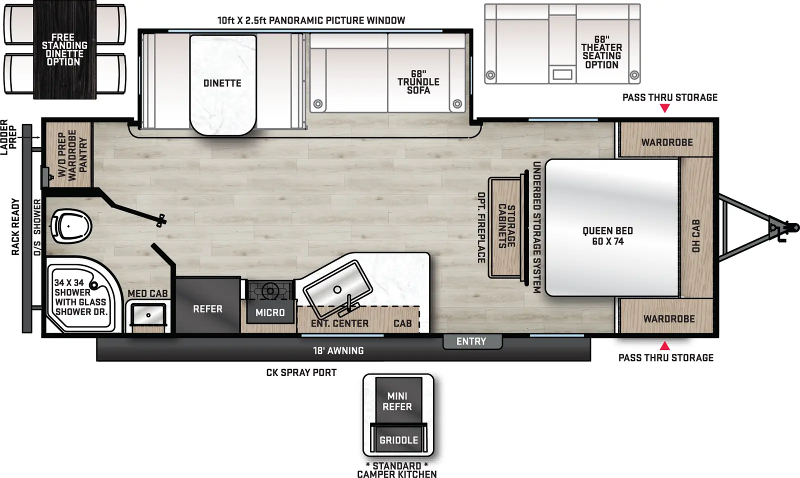 Catalina Legacy Edition 243RBS Floorplan